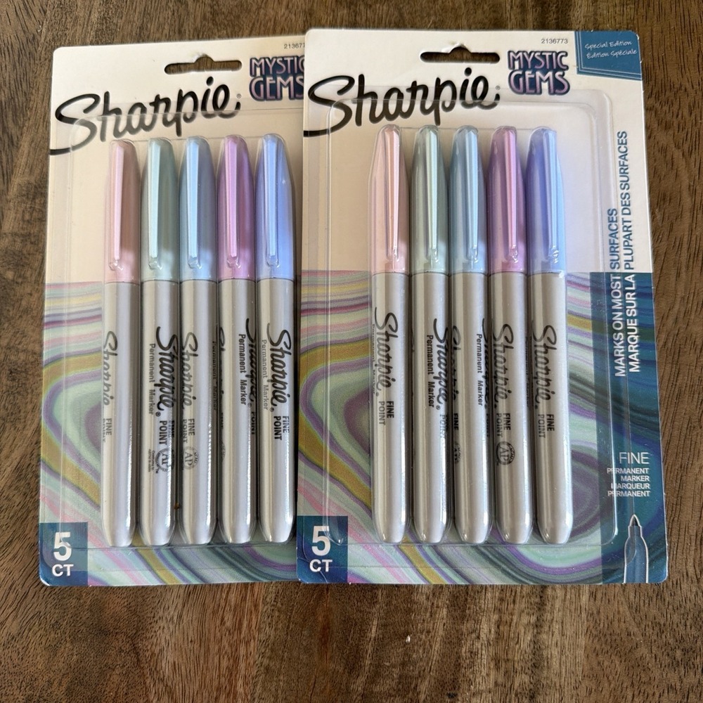 SHARPIE (2-PACK) Special Edition Mystic Gem Colors Fine Point Permanent Markers